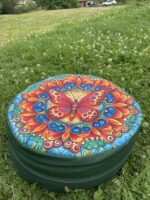 Motýľ - pohánkový podsedák 40x15 cm s plným dnom