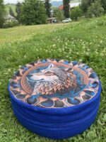 Vlk - pohánkový podsedák 40x15 cm s plným dnom – Obrázok 2