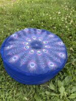 Pávie perá - pohánkový podsedák 40x15 cm s plným dnom – Obrázok 4