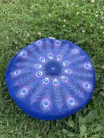 Pávie perá - pohánkový podsedák 40x15 cm s plným dnom