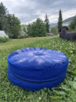 Pávie perá - pohánkový podsedák 40x15 cm s plným dnom – Obrázok 3